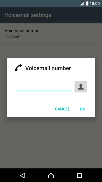 Key in +61414121121 and press OK.
