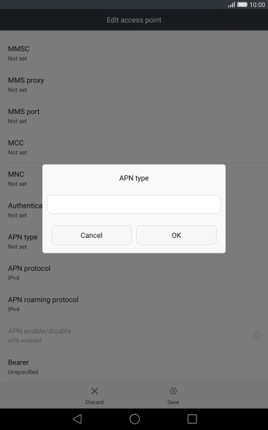 Key in mms and press OK.