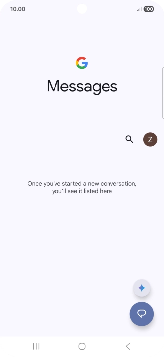 Press the profile icon.
