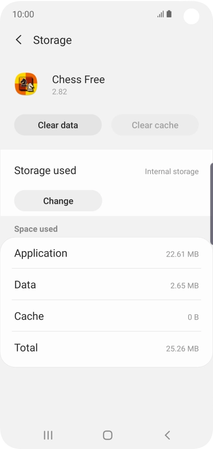 Press the Home key to return to the home screen.