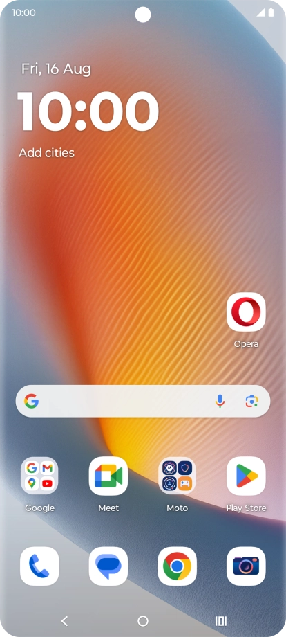 Slide two fingers downwards starting from the top of the screen.