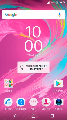 Press the Home key to return to the home screen.