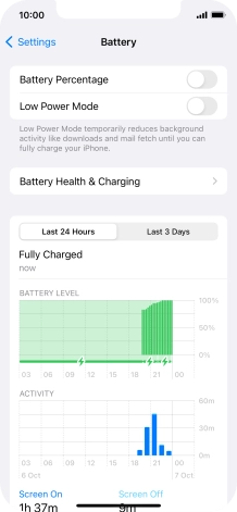 Press Battery Health & Charging.
