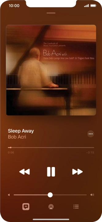 Press arrow right to go to the next audio file.