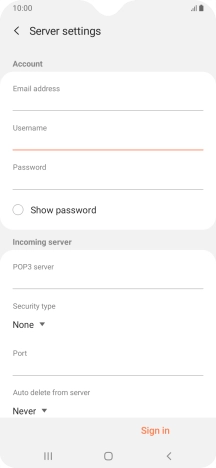 Press the field below 