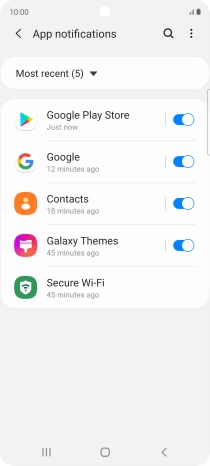 Press the drop down list.