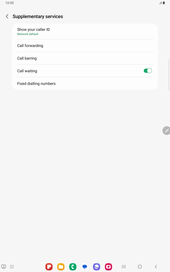 Press Call forwarding.