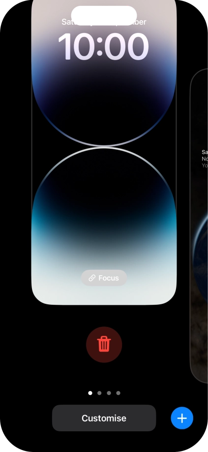 Press the delete icon.