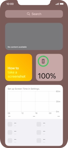 Slide your finger upwards on the screen.