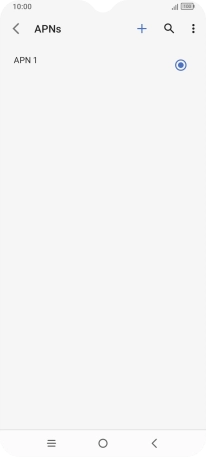 Press the new data connection icon.