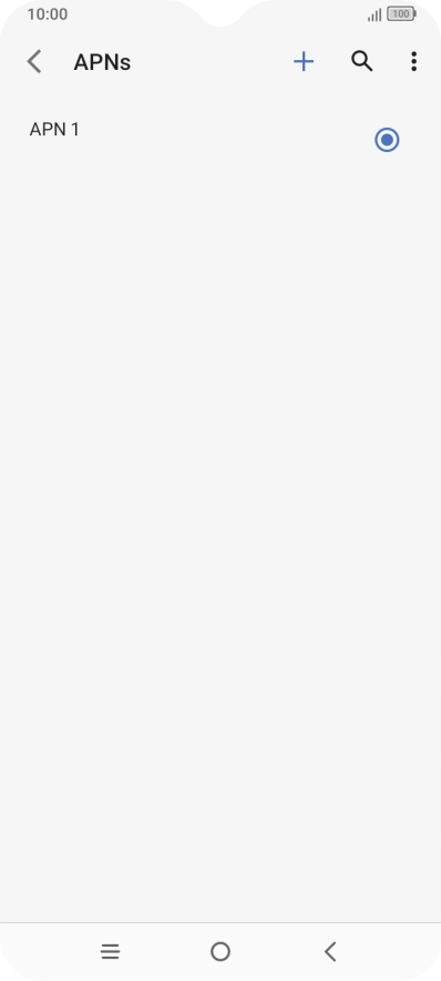 Press the new data connection icon.