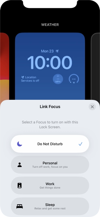 Press the close icon.