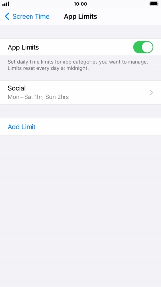 Press the required category.