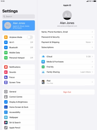 Press the Home key to return to the home screen.