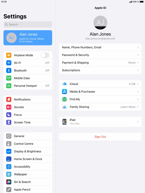 Press the Home key to return to the home screen.