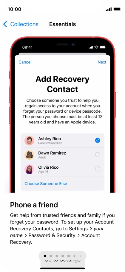 Slide your finger upwards starting from the bottom of the screen to return to the home screen.