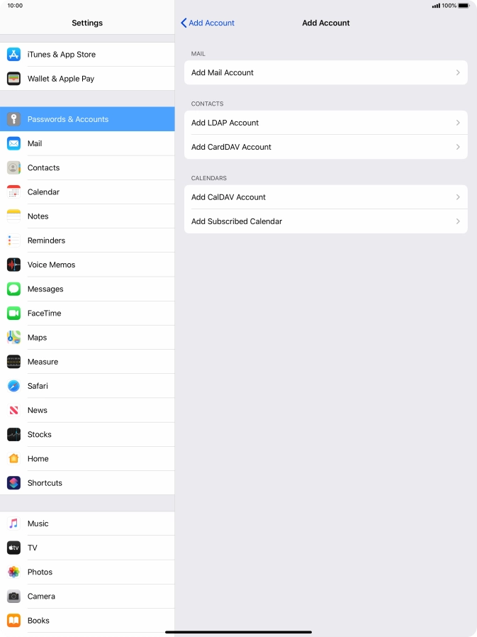 Press Add Mail Account.