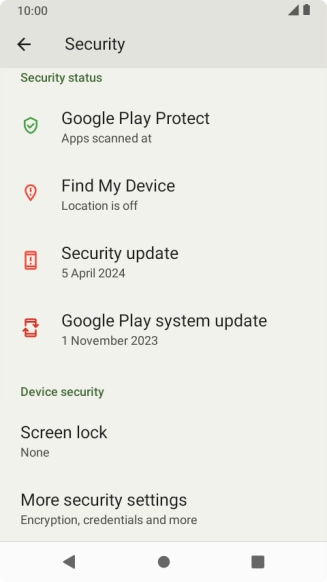 Press the Home key to return to the home screen.