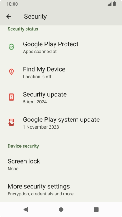 Press the Home key to return to the home screen.