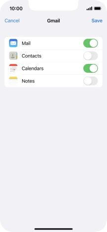 If this screen is displayed, you email account has been recognised and set up automatically. Follow the instructions on the screen to key in more information and finish setting up your phone.