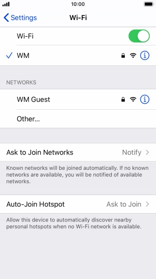 Press the Home key to return to the home screen.