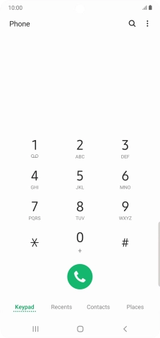 Press the menu icon.