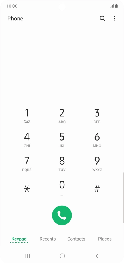 Press the menu icon.