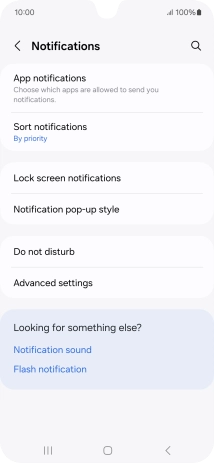 Press App notifications.