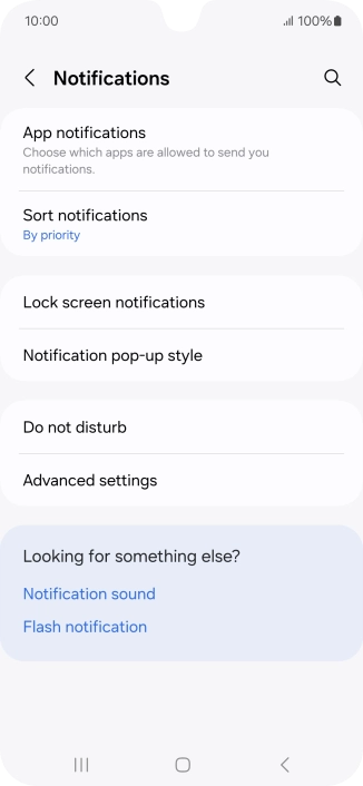 Press App notifications.
