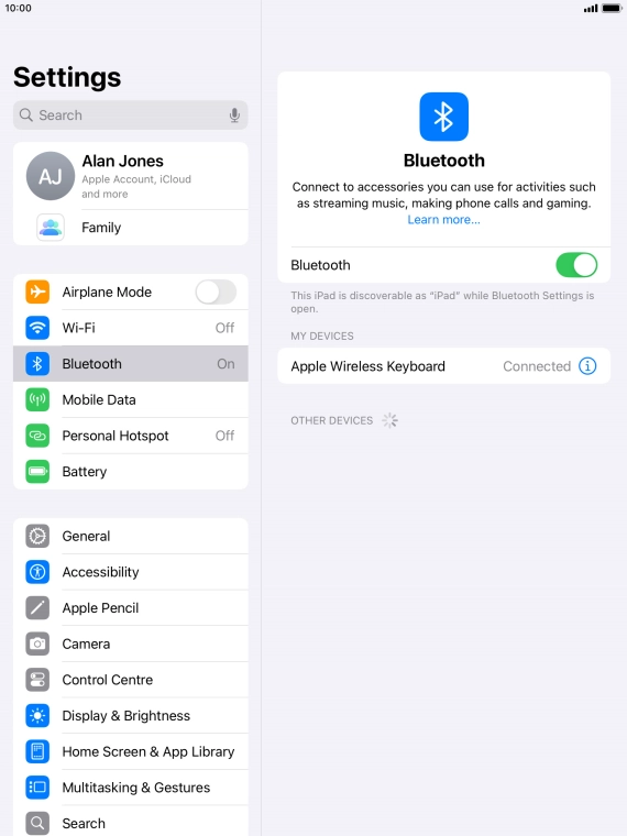 Press the Home key to return to the home screen.