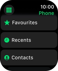 Press the keypad icon.