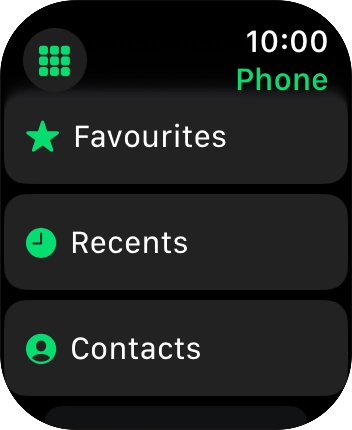 Press the keypad icon.