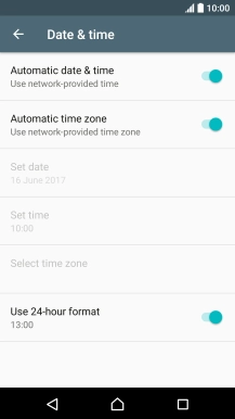 Press the Home key to return to the home screen.