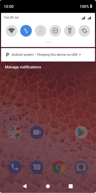 Press Android system.