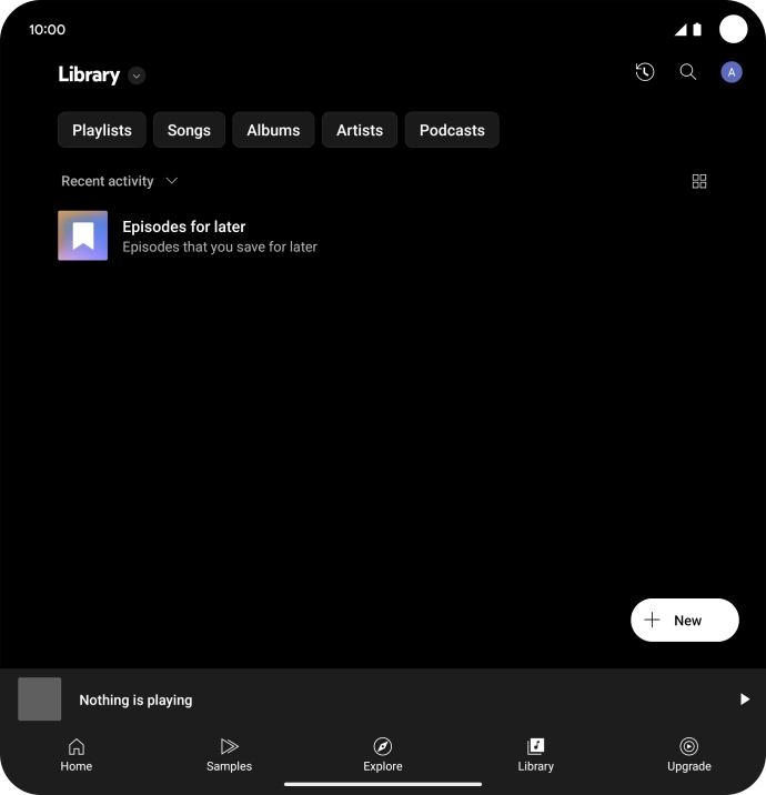 Press the drop down list.