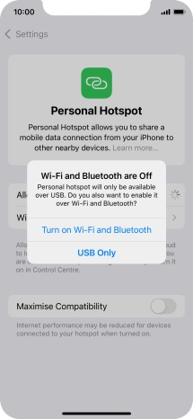 If Wi-Fi is turned off, press Turn on Wi-Fi and Bluetooth.