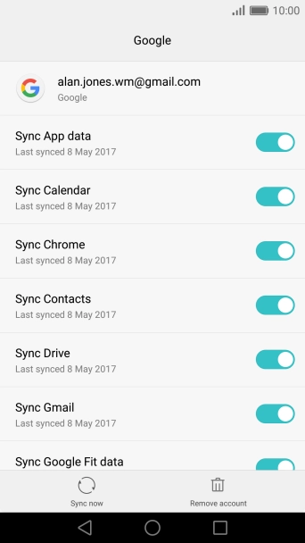 Press the Home key to return to the home screen.