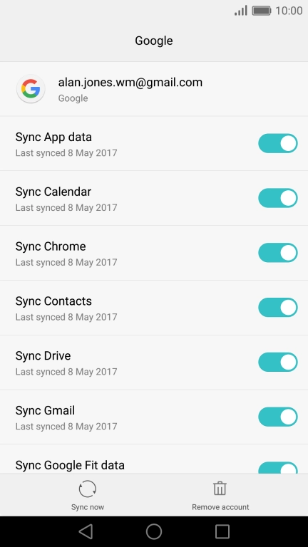 Press the Home key to return to the home screen.