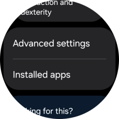 Press Advanced settings and follow the instructions on the screen to select the required settings.