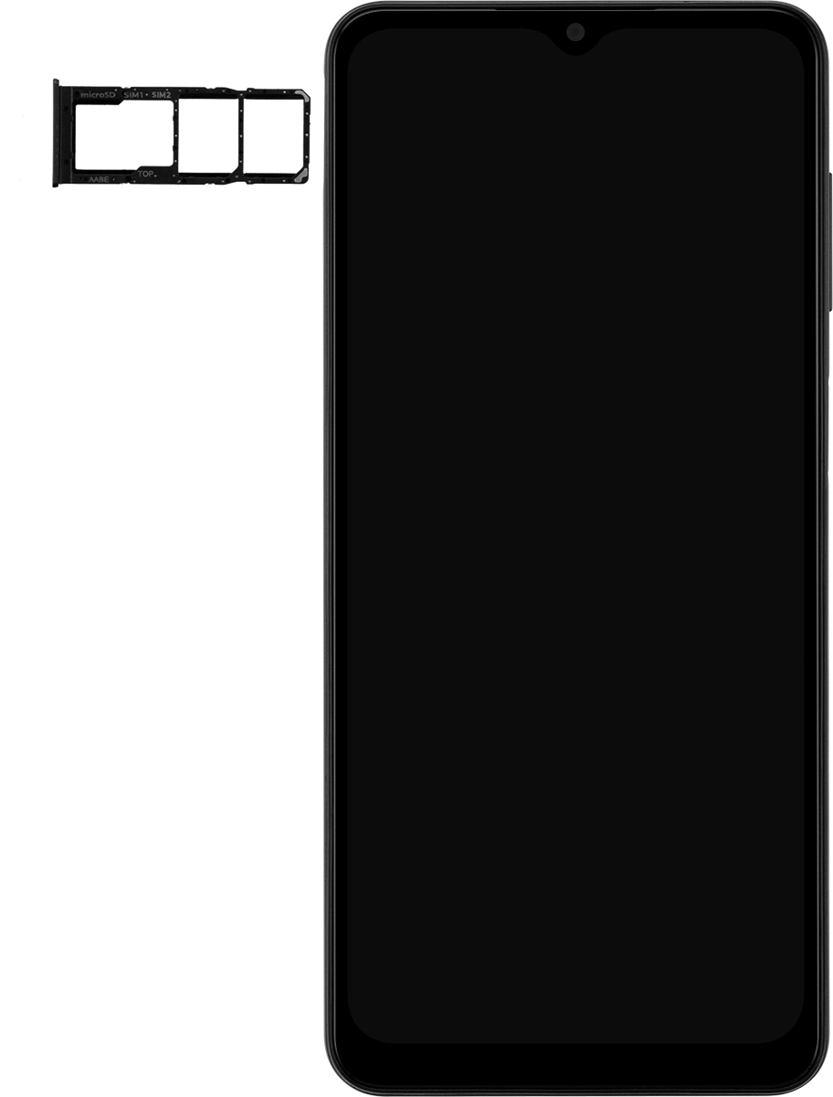 Turn your SIM so the angled corner of the SIM matches the angled corner of the SIM holder and place your SIM in the SIM holder.