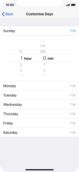 Select the required period.