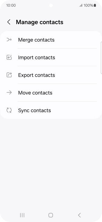Press Import contacts.