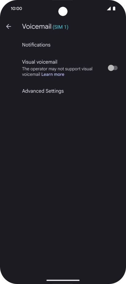 Press Advanced Settings.