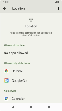 Press the required app.