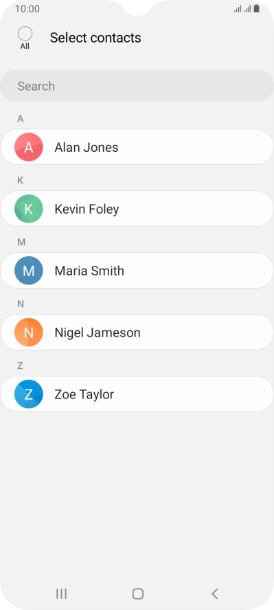 Press the field above 