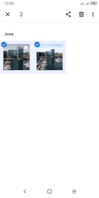 Press the share icon.