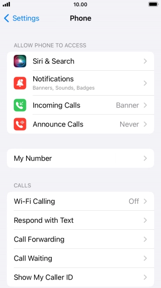 Press Wi-Fi Calling.