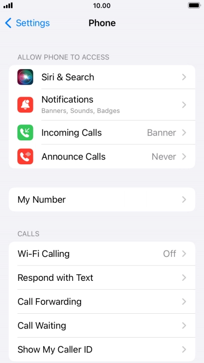 Press Wi-Fi Calling.