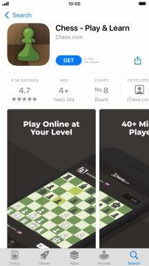 Press GET and follow the instructions on the screen to install the app.