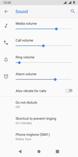Press Phone ringtone (‹SIM›).